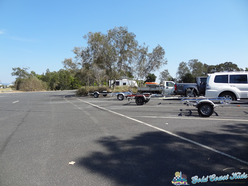 Photo of parking including disability and trailer spots at Lions Park Paradise Pointat lions Park Paradise Point