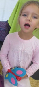 Yuliya, 4 years of age singing in class