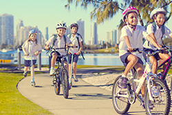 Student cycling course - Currumbin Waters